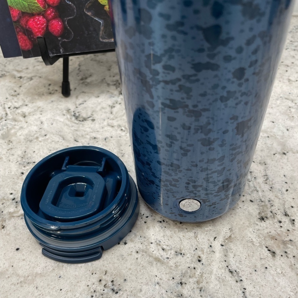 Starbucks 2024 Speckled Blue Stainless Steel Tumbler. 20 Oz. Brand new. NWT! HFT - Picture 8 of 10